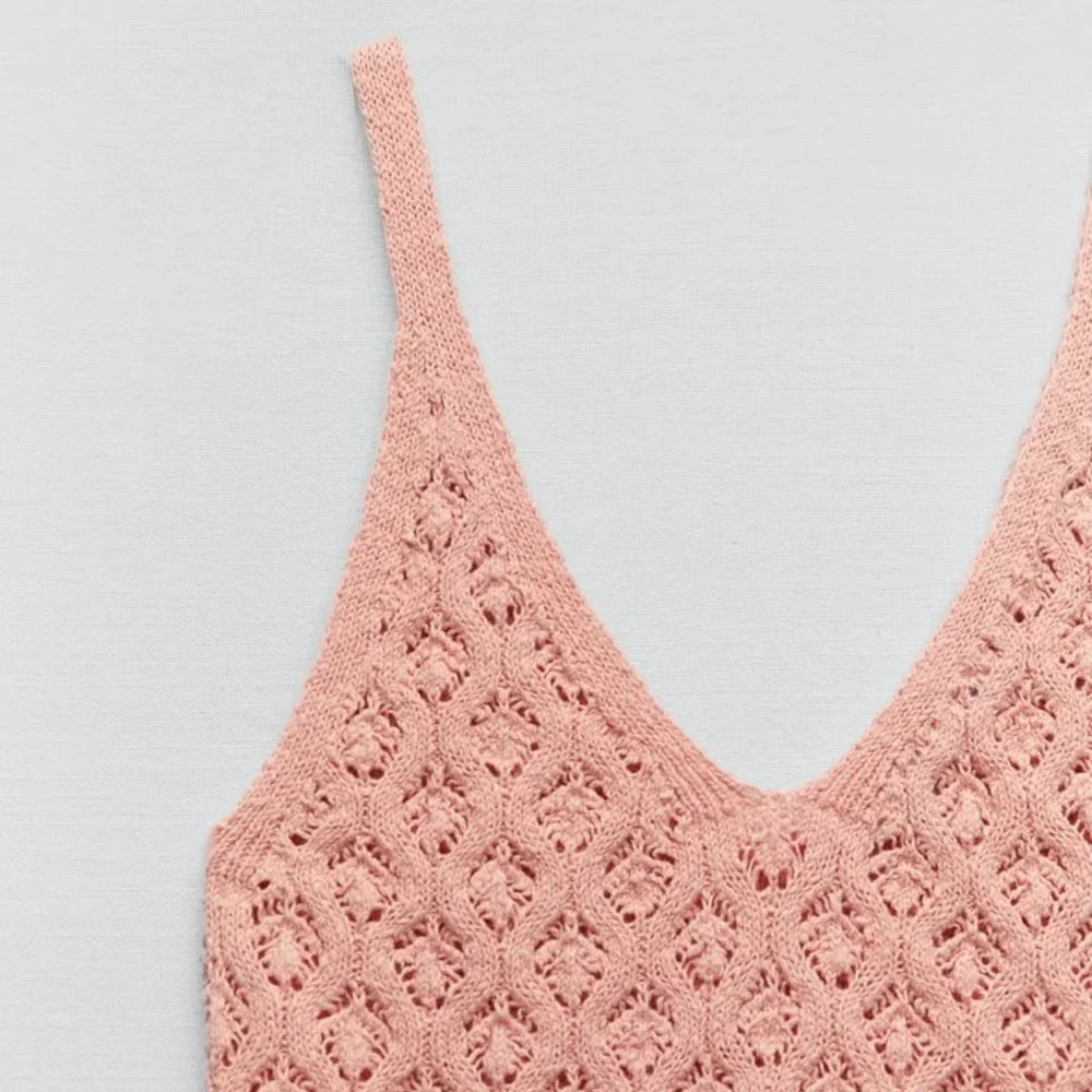 Zara Crochet Knit Crop Top